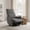 Dark Gray, variant on Leumius Swivel Recliner Chair,270° Swivel Rocker Chair for Adults,Small Rocking Recliner for Small Spaces, Upholstered Fabric Glider Recliner Nursery,Living Room Chair,Theater SeatingBeige