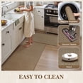 thumbnail image 4 of VUNATE Kitchen Rugs 20"x47" Diamond Woven Non-Slip Kitchen Mat, Washable Absorbent Floor Rug with Durable Backing, Soft Low Profile Kitchen Rug for Sink Area, Entryway, Laundry Room Brown, 4 of 6