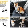 thumbnail image 5 of Dog Seat Belt for Car, 2 Pack Dog Car Harnesses Belt, Pet Car Safety Seat Belt, 3-in-1 Adjustable Safety Reflective Stitching Elastic Leads Harness, Lockable Swivel Carabiner - Black, 5 of 8