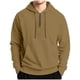 thumbnail image 1 of pstuiky Camisas casuales de manga larga para hombre, Sudadera con capucha y manga larga de color liso con media cremallera para hombre Tops de hombre m, 1 of 7