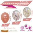 thumbnail image 5 of Rose Gold Balloons For Any Occasion, Non-Toxic Eco-Friendly Latex, Easy Inflate Helium Air, Release Confetti Fun Post-Party, 5 of 5