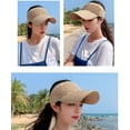 thumbnail image 2 of No Top Baseball Cap Sun Protection Accessories Women Men Empty Top Hat for Outdoor Wide Brim Empty Top Baseball Sun Travel Cap, 2 of 7