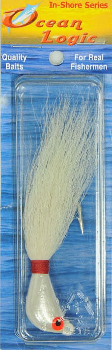 (2 pack) Ocean Logic Striper Fishing Jigs, Color White, Size 1 oz.