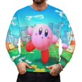 thumbnail image 3 of Kirby Unisex Pullover Hoodie Fashion Round Neck Sweatshirts Sweater For Mens Womens, 3 of 6