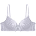thumbnail image 2 of ALLLIST Full Coverage Women's Bras Wireless Unlined Training Plaid Comfy Blue Bralette Lingerie for Women Size S-XL, 2 of 5