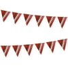 Football Party Decorations - Game Ball Touchdown Pennant Banner 12" x 10' (Pack of 2)