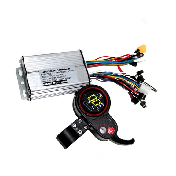 Eigraketly Conjunto de controlador de scooter eléctrico BLDC - Protección contra sobretensión y sobretensión 60V Type2 NO2
