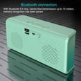 thumbnail image 3 of Altavoz subwoofer inalámbrico compatible con Bluetooth, manos libres, portátil, para exteriores, oficina, hogar, color rosa, 3 of 8