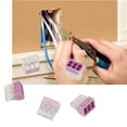 thumbnail image 4 of Bloque de terminales de cable conector de cableado de alambre de ajuste a presión de 100 piezas (6 pines), 4 of 8