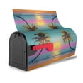 thumbnail image 4 of PHELIKA Beach Tropical Palm Tree Summer 05 Magnetic Mailbox Covers Post Letter Box Cover Standard Size 21"H x 18"W, 4 of 8