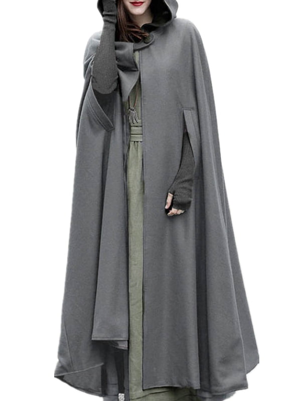 hooded cape coats
