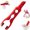 1PC-Red, variant on 3-In-1 Multi-Purpose Heat-Resistant Clamp, Anti-Scald Bowl Dish Pot Lifter, Non-Slip Silicone