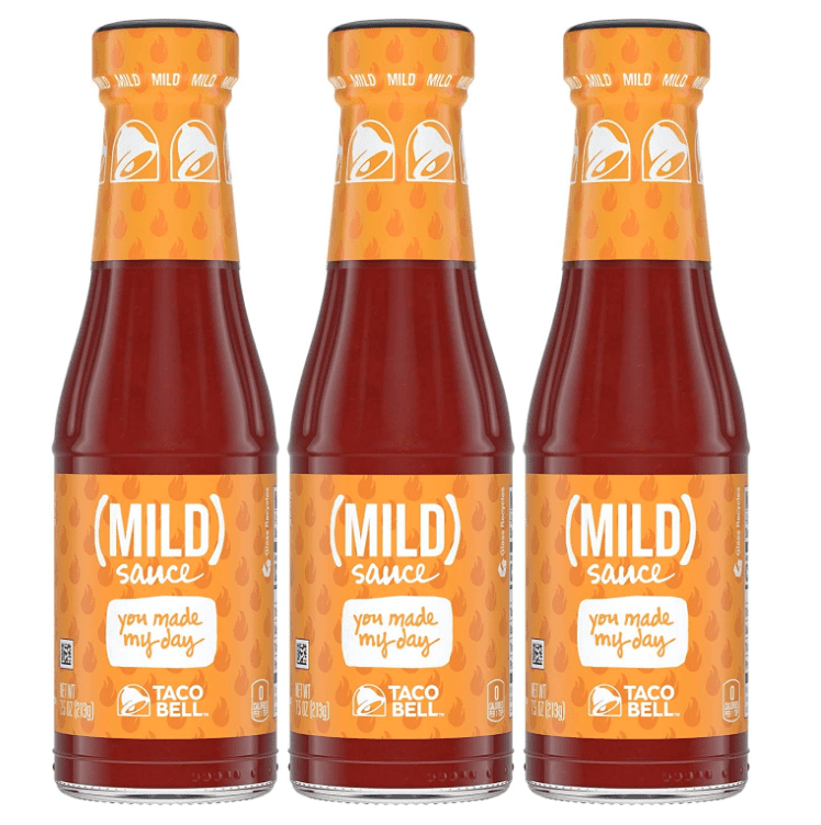 Taco Bell Mild Sauce, 7.5 Oz, 3 Pack - Walmart.com