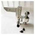 thumbnail image 3 of Adjustable Trailer Hitch 2" Receiver 6" Drop/Rise Drop Hitch 12500 LBS Dual Towing Ball 10", 3 of 5