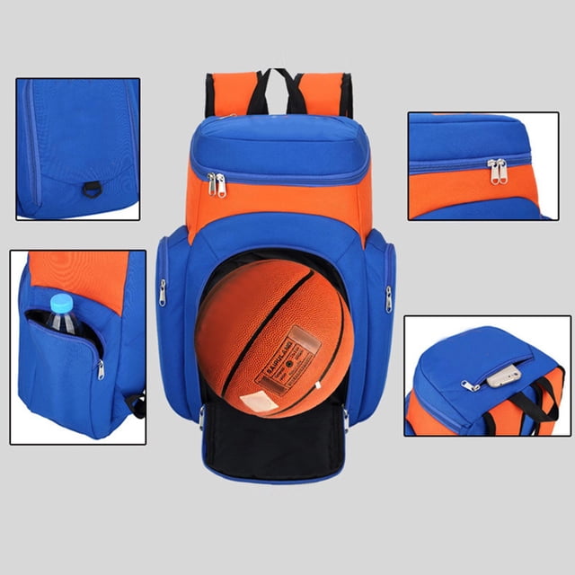 de Baloncesto s Bolsa para Computadora Portátil Bolsa de Equipo Oxford para Viajar Camping Yoga Baló Negro shamjiam Mochilas de baloncesto