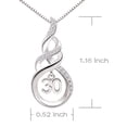 thumbnail image 6 of ALOV Jewelry Sterling Silver 30th Birthday Anniversary Lucky Number 30 Cubic Zirconia Pendant Necklace, 6 of 6