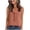 Pink, variant on cocolona Womens Summer Trendy Tank Tops V Neck Ruffle Sleeveless Solid Color Shirts Casual Vacation Outfits Blouses