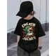 thumbnail image 1 of Boy's Cool Graphic Tee Shirt Style Chicken Jockey Print Fun Summer Casual Top For Kids Unique Cartoon Design Short Sleeve TShirt, 1 of 7