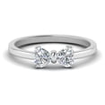 thumbnail image 2 of Simple 2 Heart Diamond Promise Ring - Fascinating Diamonds, 2 of 5