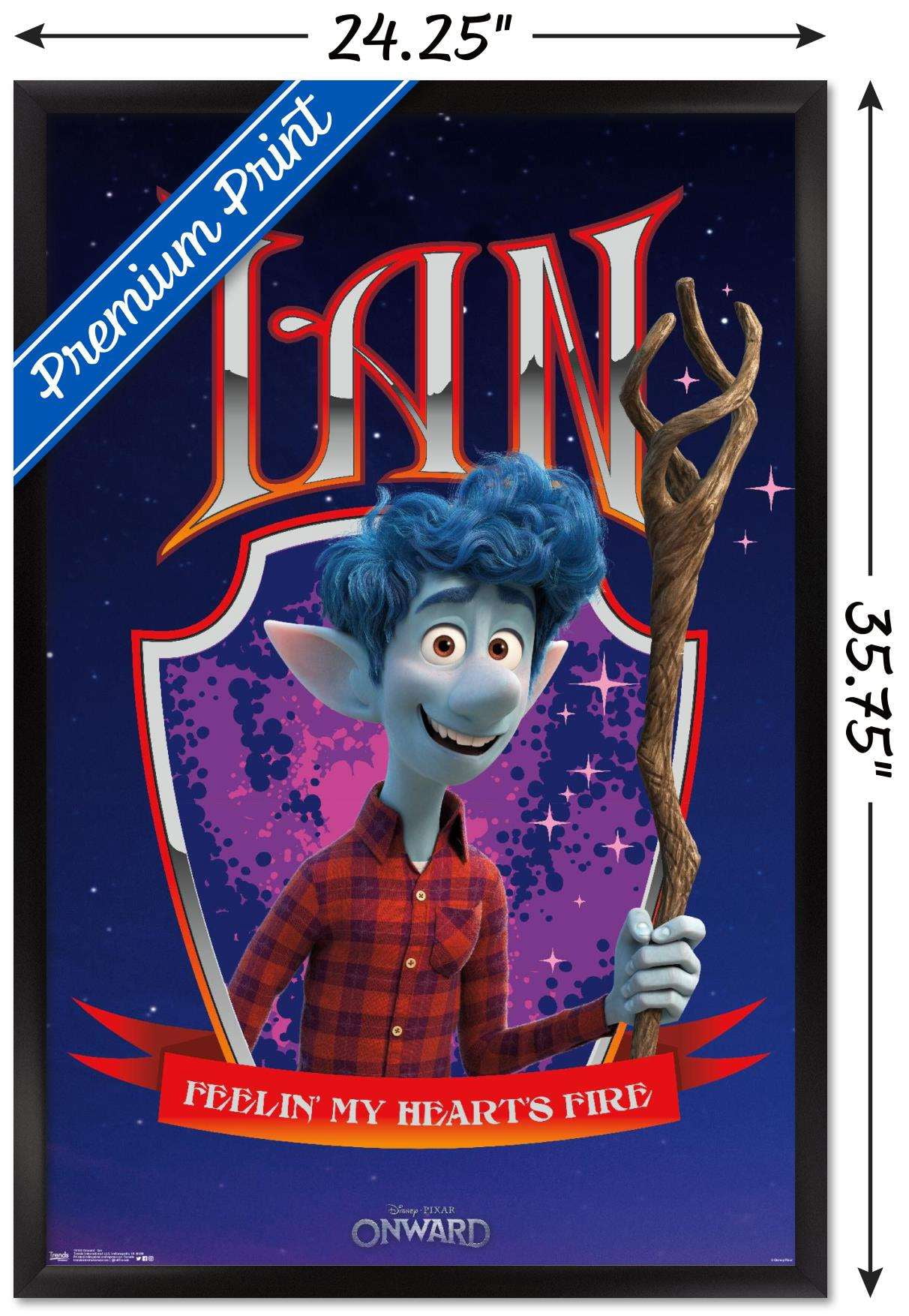 Disney Pixar Onward - Ian Wall Poster, 22.375" x 34", Framed