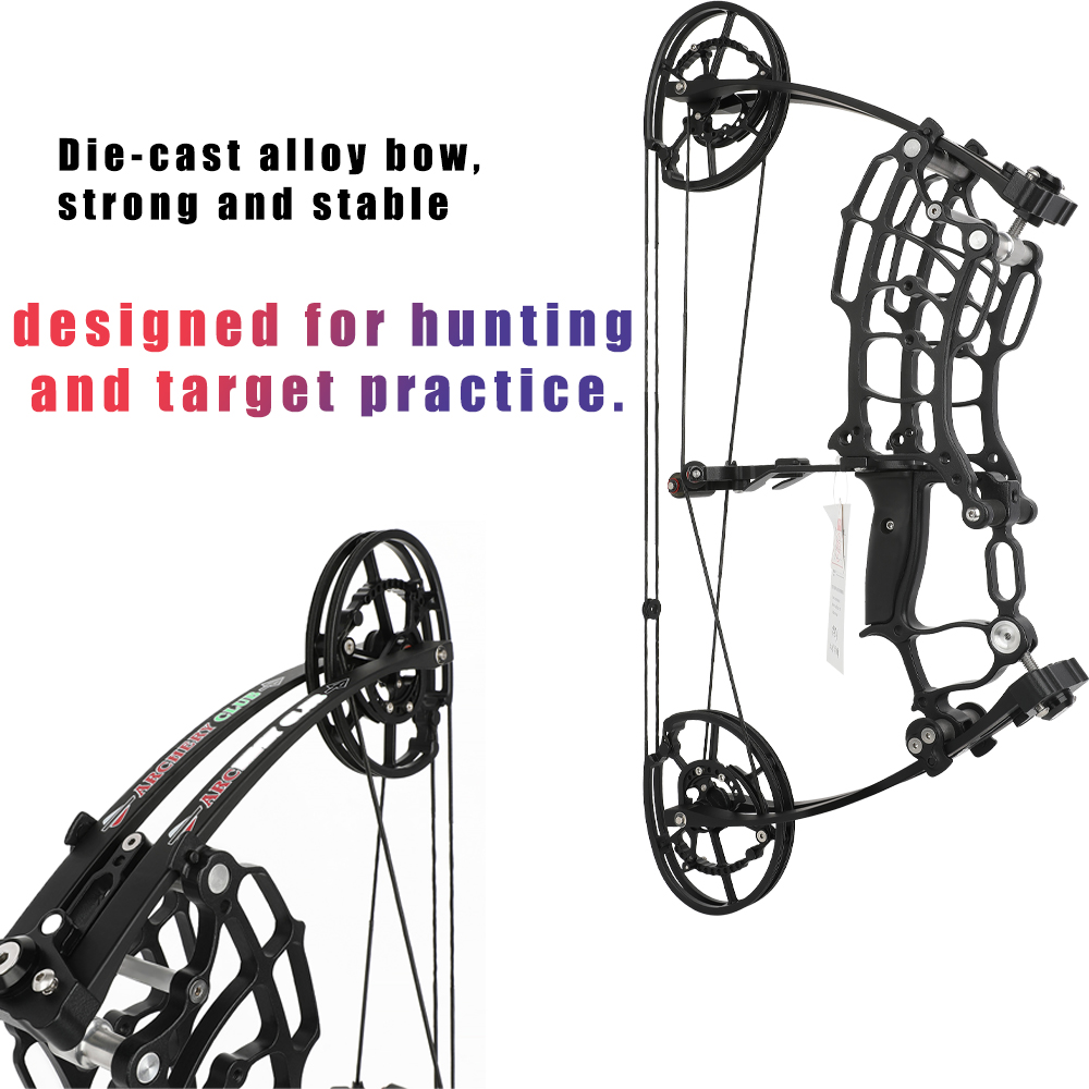 Villain 30-70lbs Dual-Use Compound Bow 420FPS with Full Accessory Kit
