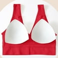 thumbnail image 4 of Fabrcox Womens Sports Bras No Underwire Sports Bralettes with Removable Pads Comfortable Workout Fitness Yoga Full Coverage Bras Red 32, 4 of 5