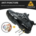 thumbnail image 5 of Safety Shoes Steel Toe Cap Shoes for Men Women Rotating Automatic Buckle Shoes Laces Safety Shoes Mens Work Boots Composite Toe Lightweight Fashion Breathable Comfortable Black, 5 of 7