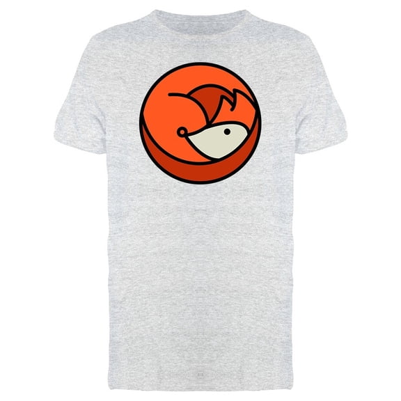 Cute Fox Abstract Doodle Tee Men's -Image by Shutterstock