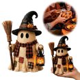 thumbnail image 5 of Halloween Lighted Monster Lantern Resin Craft Decoration, Spooky Tabletop Lamp for Home, Mantel, Halloween Party Indoor Decor, 5 of 7