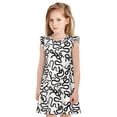 thumbnail image 1 of Balery Hand Drawn Snake Camisón de princesa para niñas, pijama de algodón con mangas abullonadas, suave y bonito.-XX-Large, 1 of 6