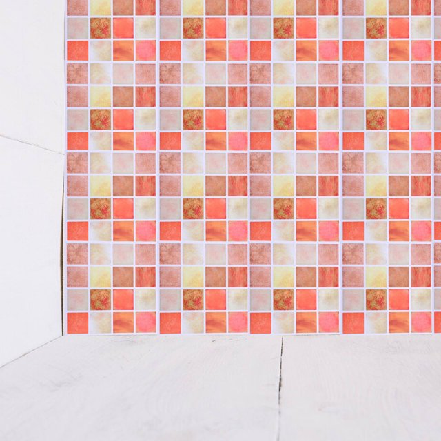 WRITWAA 30Pcs Kitchen Back Splash Sticky Tiles Self-Adhesive Waterproof Mosaic for Modern Wall Decor
