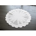 thumbnail image 6 of Snowy Silver Christmas Tree Scene on Ivory Table Topper (23" Round), 6 of 6