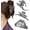 Combination 4, variant on 3Pca Halloween Black Hair Claw Clips For Women And Girls, Metal Spiders Web Nonslip Spooky Barrette Headband Hair,Large Spider Clips For Styling Accessories Halloween Christmas Gifts