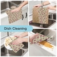 thumbnail image 2 of Rose Kitchen Cloth Dish Towels for Drying Washing Absorbent Dish Rags Reusable soft kitchen dishcloth set 6 Pack, 2 of 9