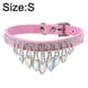 thumbnail image 2 of Collar para perros y gatos con diamantes de imitación, bonito collar de gatito con cristales brillantes, collar de cuero suave y ajustable para perros, 2 of 5