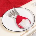 thumbnail image 3 of Toystoory Cubierta de cubiertos de Navidad, vajilla de dibujos animados, bolsillo de tela, soportes para cubiertos, cocina, restaurante, vacaciones, cena, Kits de decoración para fiestas Rojo Toystoory HA070439-01, 3 of 6
