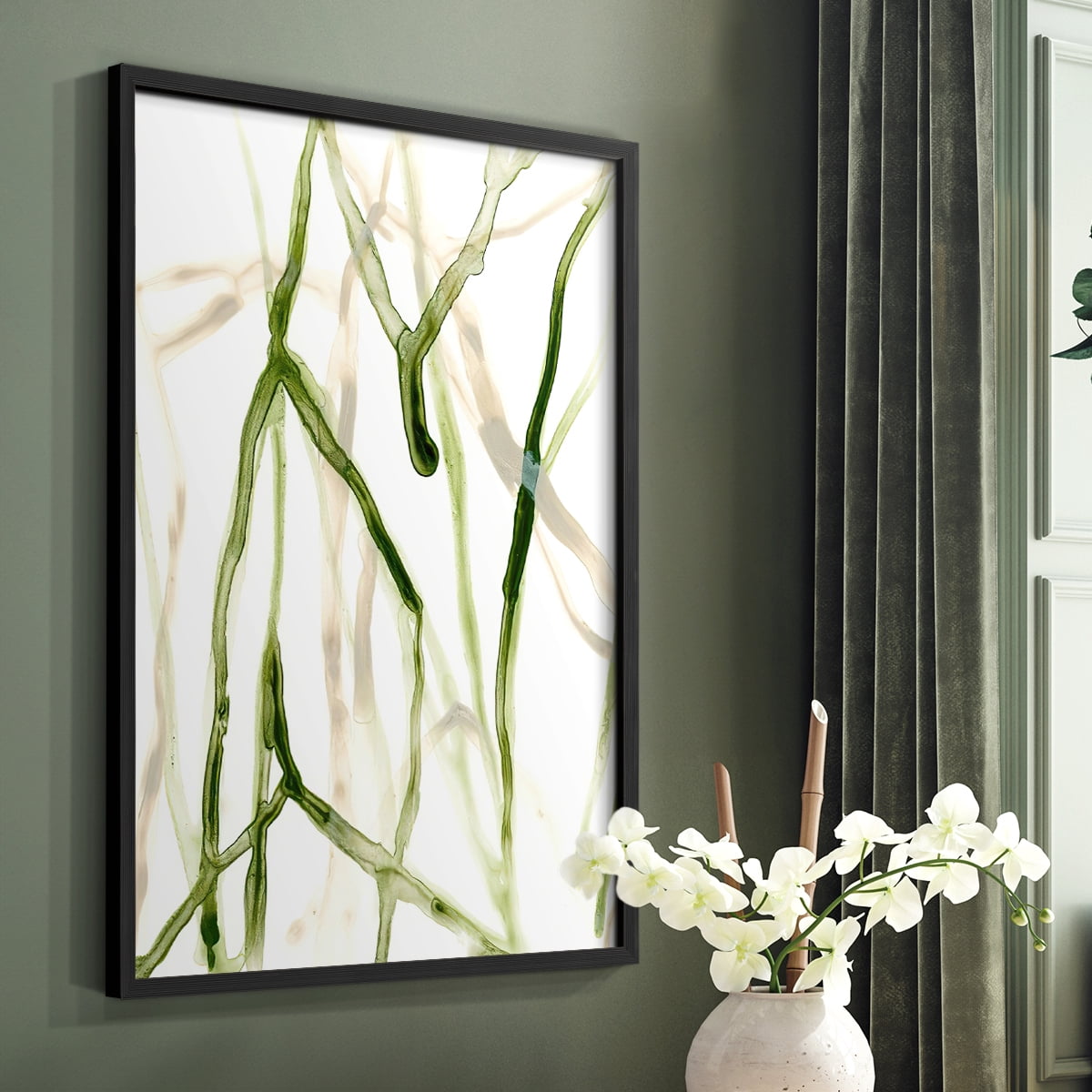 Runnel VII in Black Solid Wood 8 x 10 Framed Print