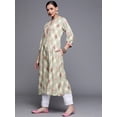 thumbnail image 2 of eloria Casual Top Cotton Kurti Tunic Indian Ethnic Women Printed Straight Kurta Hippie, 2 of 5