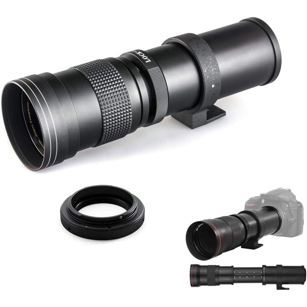 420800mm f/816 Manual Telephoto Lens with Tmount Adapter for Canon