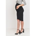 thumbnail image 3 of Tulip Hem Maternity Ruched Pencil Skirt, 3 of 4