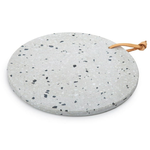 Truu Design Terrazzo Decorative Platter, 11.5 x 0.75 inches, Grey