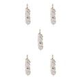 thumbnail image 1 of QualitChoice Wire Wrapped Charm Women Men Jewelry Making Anniversary Hanging Pendant Exquisite Crystal Keychains Accessories White Crystal 5Set, 1 of 6