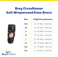 thumbnail image 3 of Breg CrossRunner Soft Wraparound Knee Brace L1832/L1833 by Brace Direct, 3 of 6