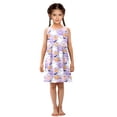 thumbnail image 6 of Girls Dress Cute Cartoon Ghost Sleeveless Dress for Girls Hem A-Line Casual Sundress, 6 of 7