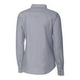 thumbnail image 3 of Women's-Cutter & Buck  Charcoal New York City FC Stretch Oxford Tri-Blend Long Sleeve Dress Shirt, 3 of 3