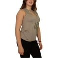 thumbnail image 2 of UFC Womens Cut Out Neck Tank Top, Green, Large, 2 of 5