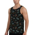 thumbnail image 2 of Easygdp Hawaiian Style Men's Tank Top, Sleeveless Muscle T Shirts, Breathable, Quick-Dry, Loose for Gym, Running, Fitness - 3X-Large, 2 of 9