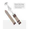 thumbnail image 4 of Uxcell Leather Band Replacement Kit Deployment Buckle Watch Strap 18mm with Spring Bars, Light Brown, 4 of 7