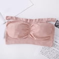 thumbnail image 2 of Tube Tops Womens Padded Bandeau Bra Wire Free Strapless Convertible Bralettes Basic Layer Tube Top Bra Sports Bra, 2 of 5