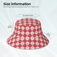 thumbnail image 5 of Kdxio Reflective Bucket Hat - Red Plaid Daisy Print Bucket Hat for Men,Women, 5 of 9